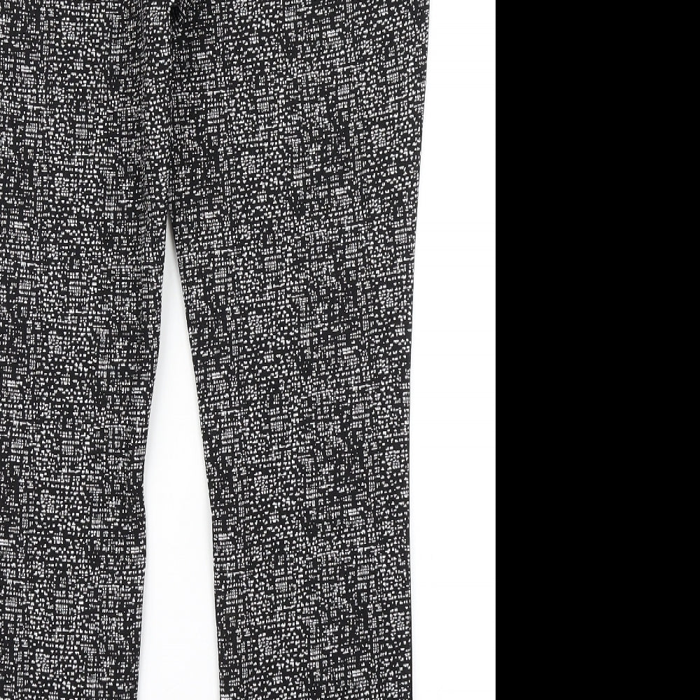 TU Womens Black Check  Dress Pants Trousers Size 12 L29 in
