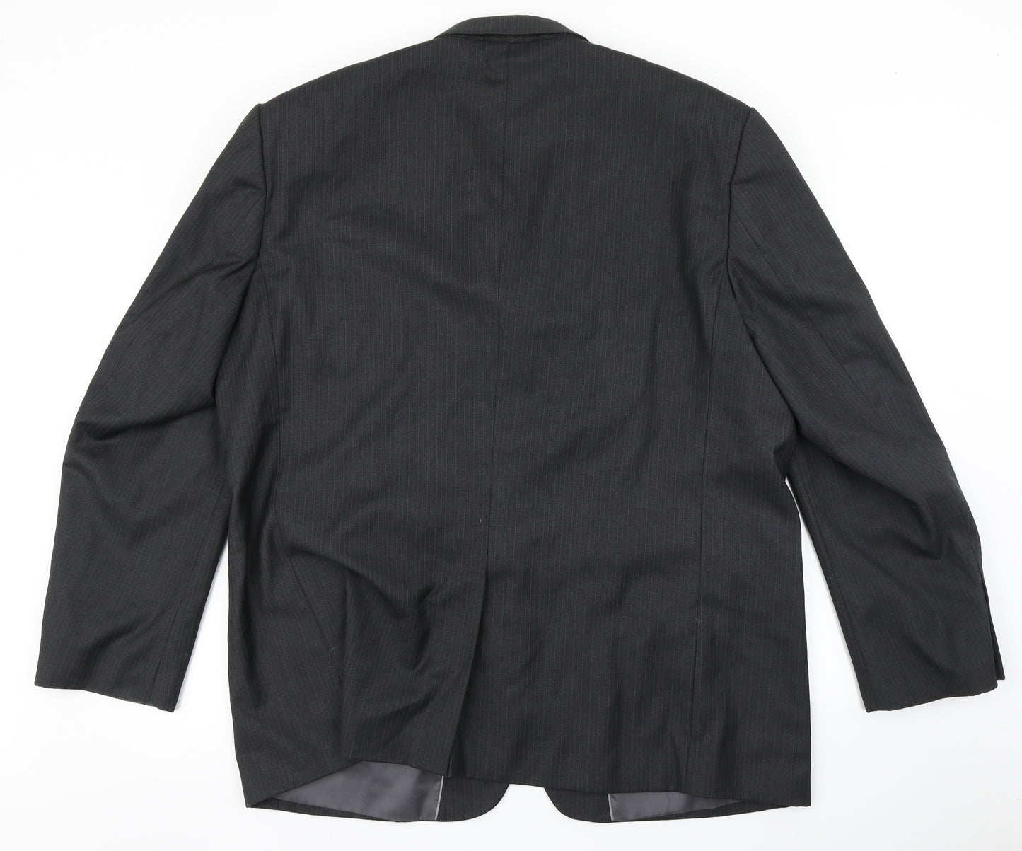 Jack Reid Mens Black Striped  Jacket Blazer Size 48