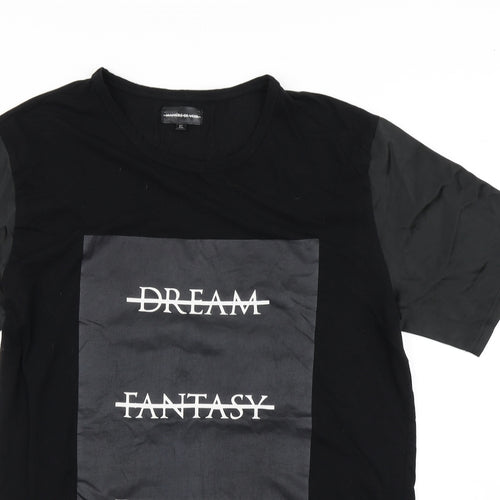 Maniere De Voir Womens Black   Basic T-Shirt Size XL