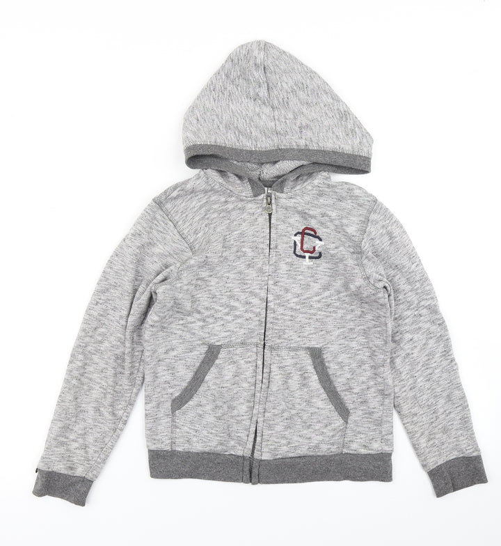Z Boys Grey Full Zip Hoodie Size 8 Years