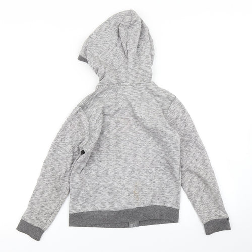Z Boys Grey   Full Zip Hoodie Size 8 Years