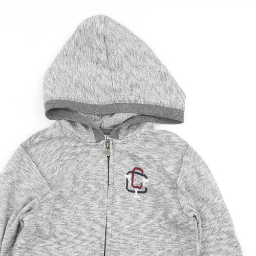 Z Boys Grey   Full Zip Hoodie Size 8 Years