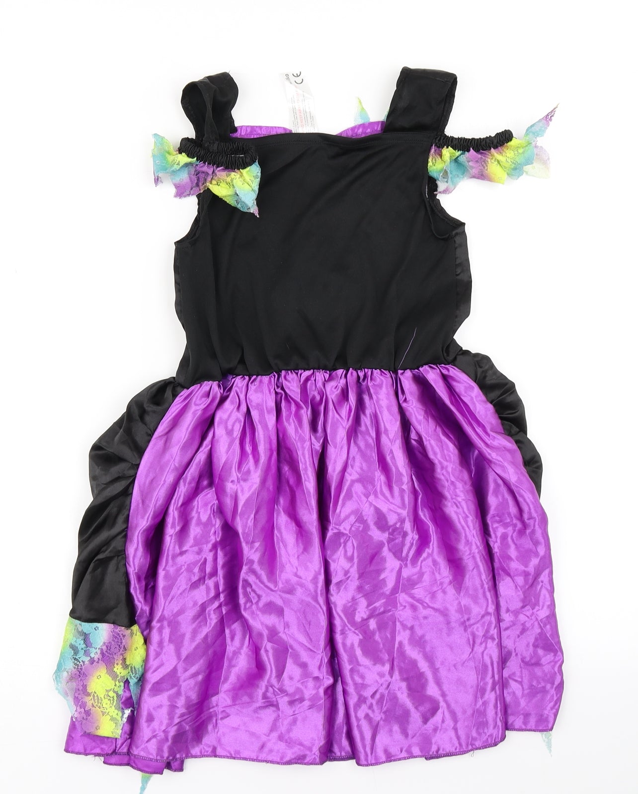 Wilko Girls Black   Ball Gown  Size 7-8 Years  - Halloween Costume