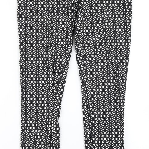 Atmosphere Womens Black Check  Dress Pants Trousers Size 10 L28 in