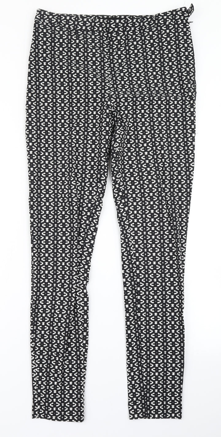 Atmosphere Womens Black Check Dress Pants Trousers Size 10 L28 in