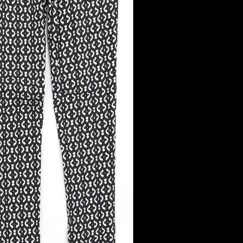 Atmosphere Womens Black Check  Dress Pants Trousers Size 10 L28 in
