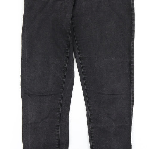 Black Womens Black  Denim Skinny Jeans Size 12 L28 in