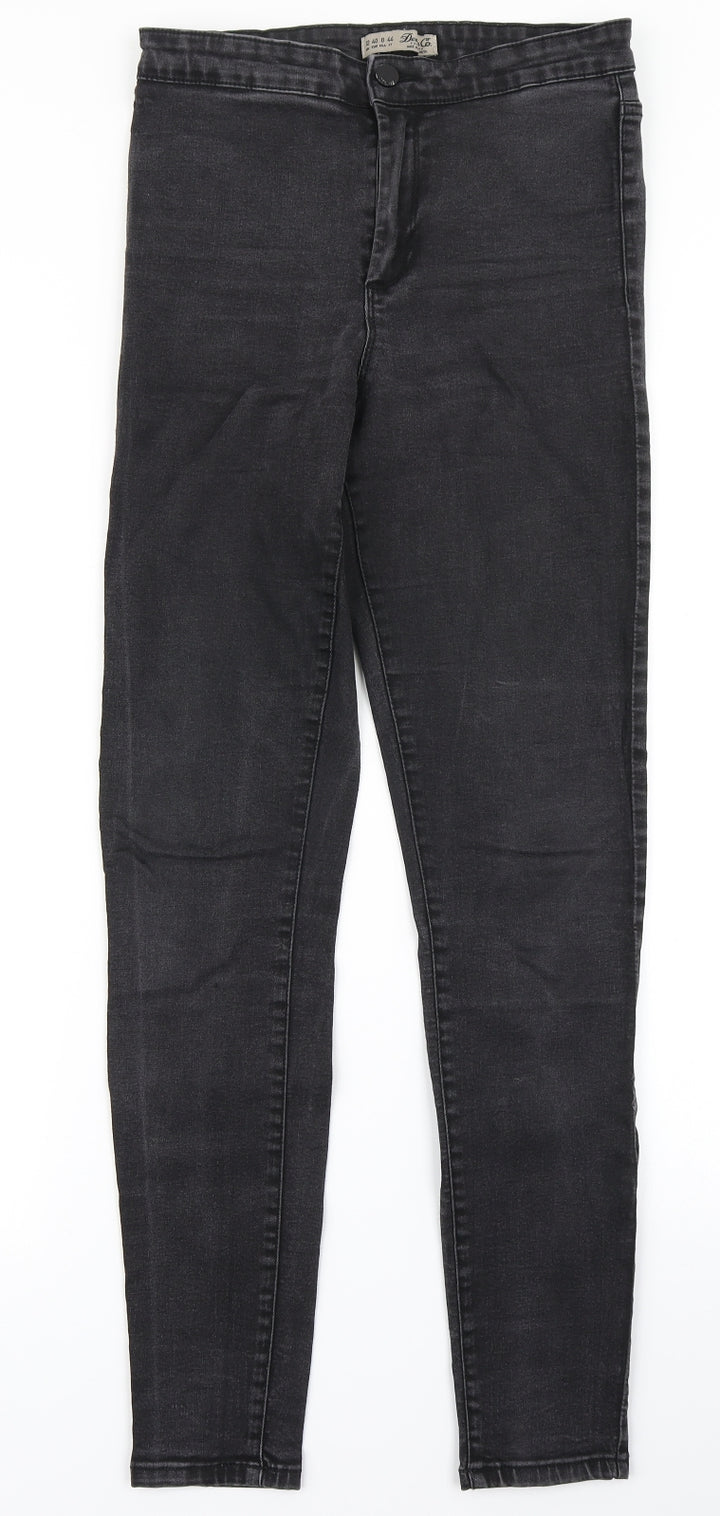 Black Womens Black  Denim Skinny Jeans Size 12 L28 in
