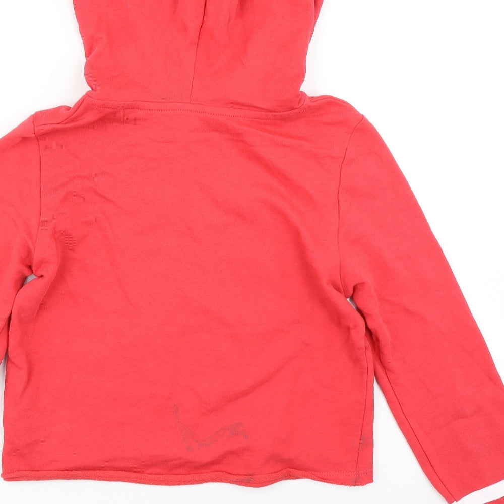 H&M Girls Red   Pullover Hoodie Size 11-12 Years  - Mickey Mouse