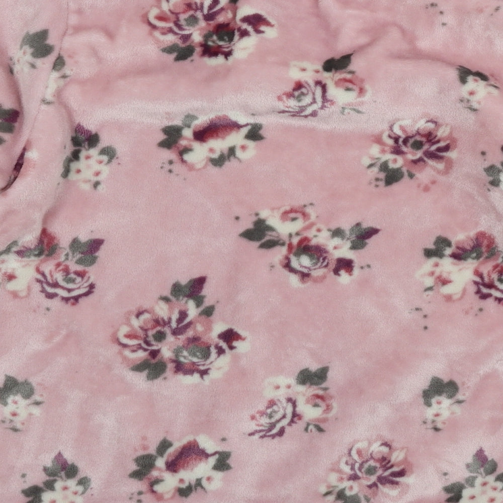 TU Womens Pink Floral Microfibre Top Pyjama Top Size 10