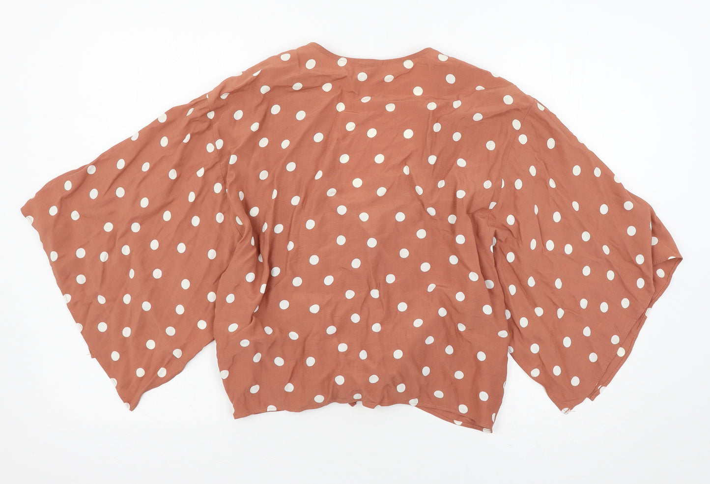 River Island Womens Pink Polka Dot  Basic Blouse Size 12
