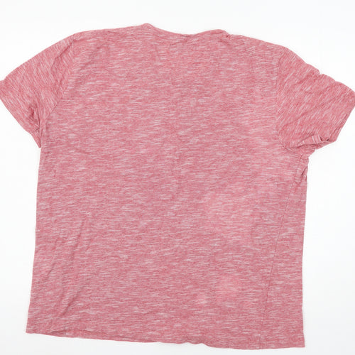 Avenue Womens Red  Jersey Basic T-Shirt Size L