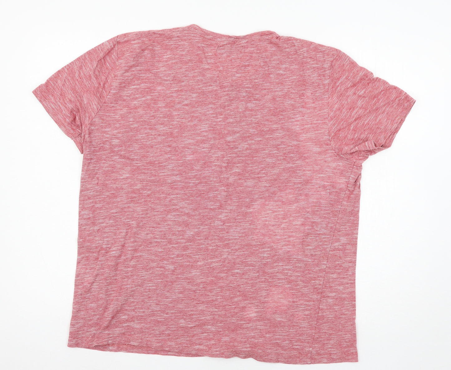 Avenue Womens Red  Jersey Basic T-Shirt Size L