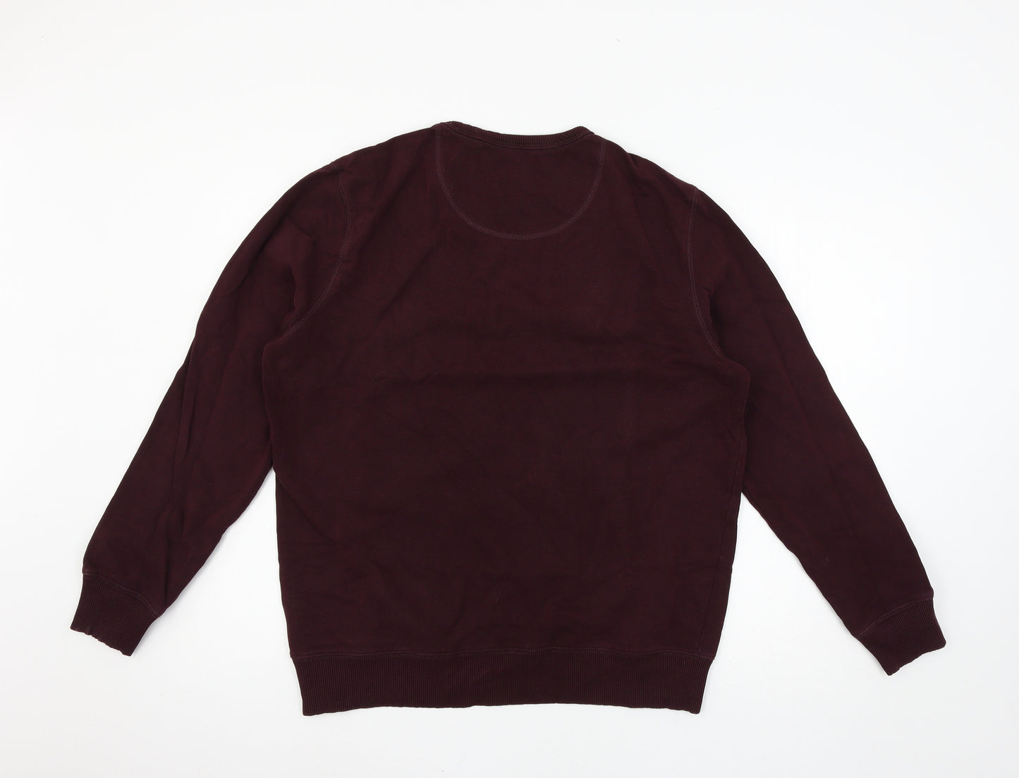 Marks and Spencer Mens Purple  Jersey Pullover Sweatshirt Size L