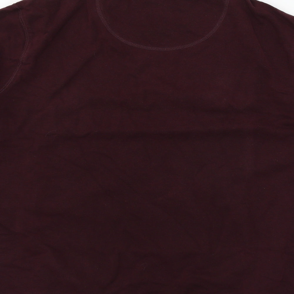 Marks and Spencer Mens Purple  Jersey Pullover Sweatshirt Size L