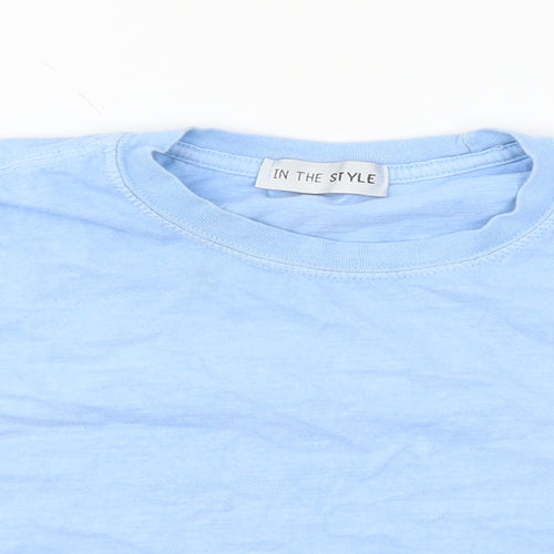 In the Style Womens Blue  Jersey Basic T-Shirt Size M