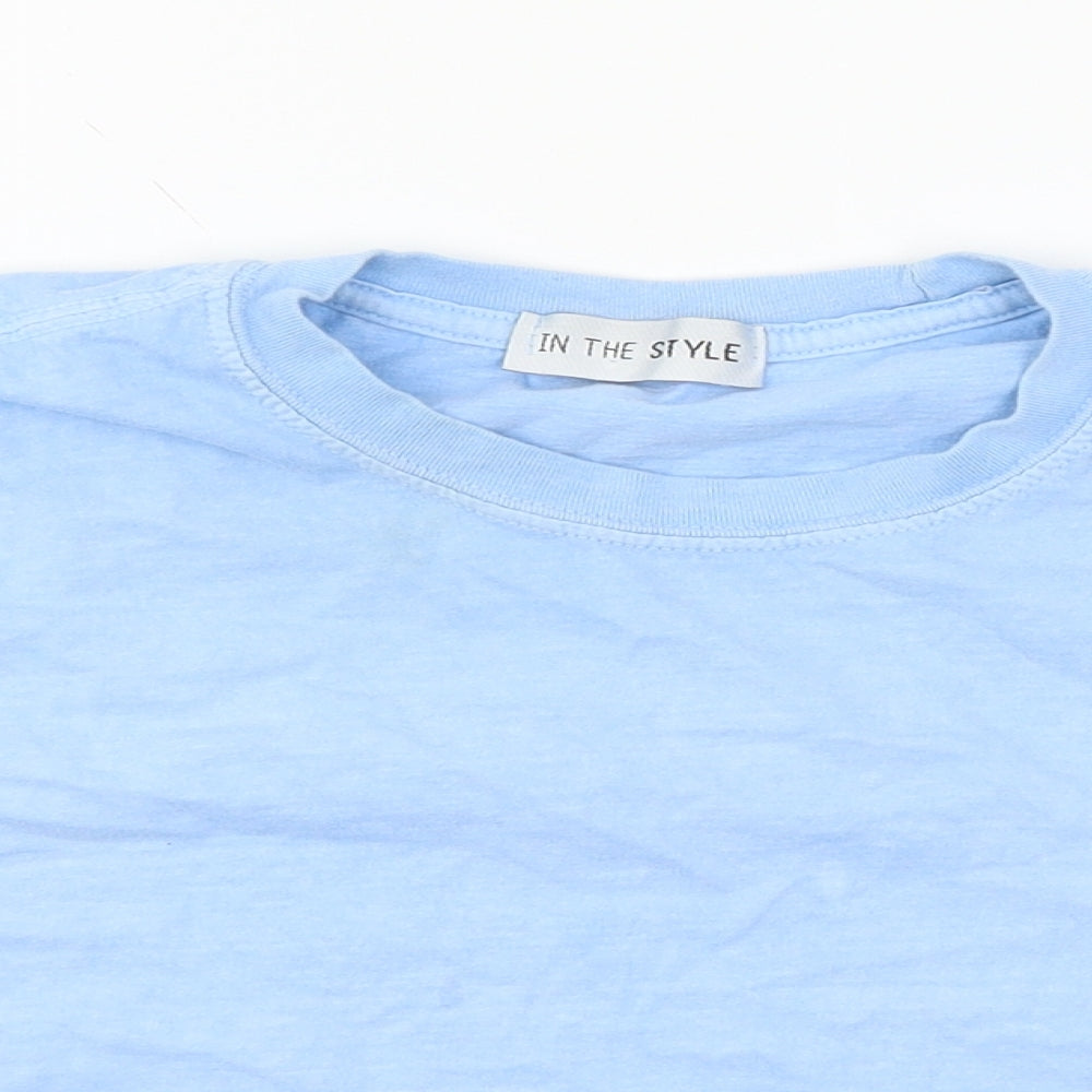 In the Style Womens Blue  Jersey Basic T-Shirt Size M