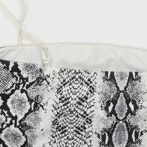 Cameo Rose Womens White Animal Print  Basic Tank Size 12