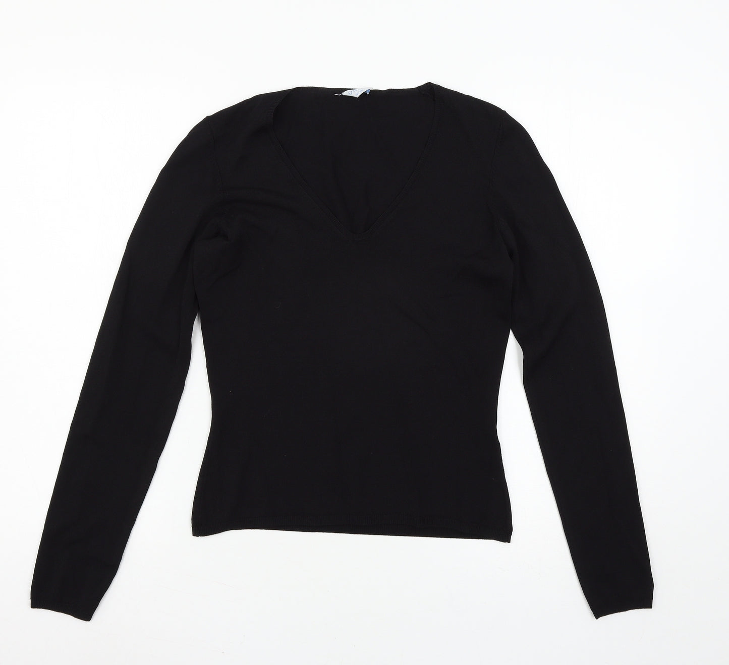 Oasis Womens Black  Jersey Basic T-Shirt Size 12