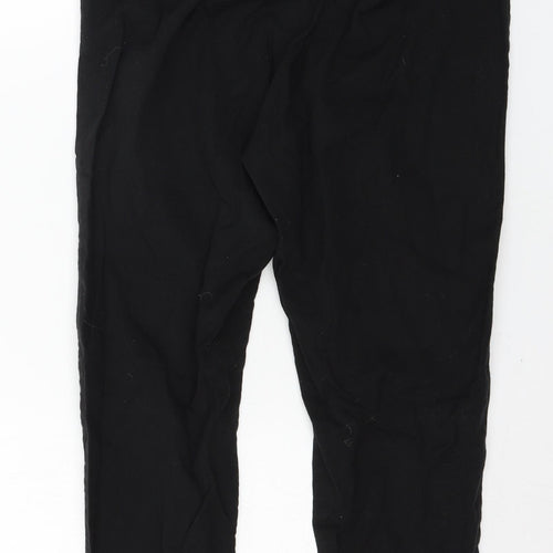W Womens Black   Trousers  Size 10 L23 in