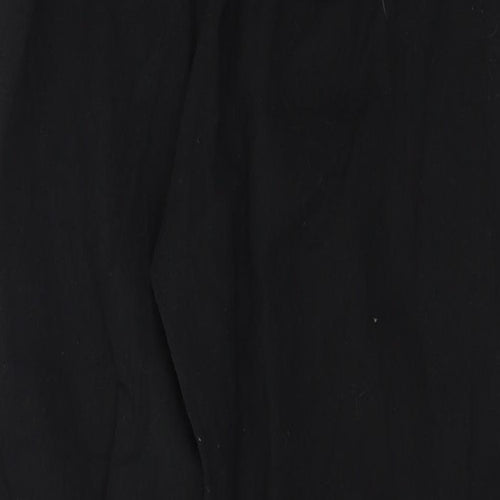 W Womens Black   Trousers  Size 10 L23 in