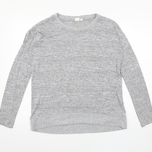 Gap Womens Grey  Jersey Pullover Sweatshirt Size XS