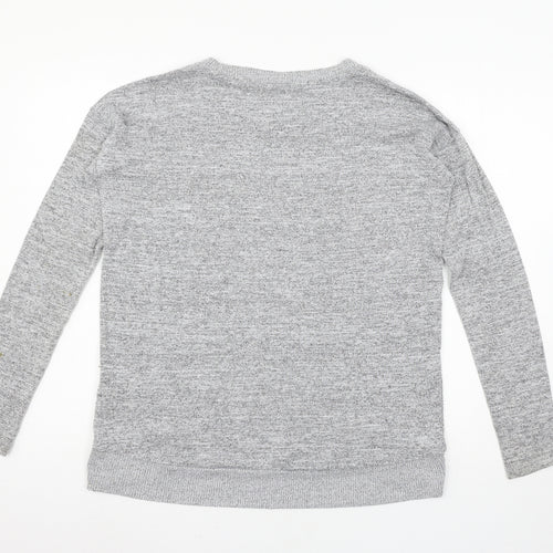 Gap Womens Grey  Jersey Pullover Sweatshirt Size XS
