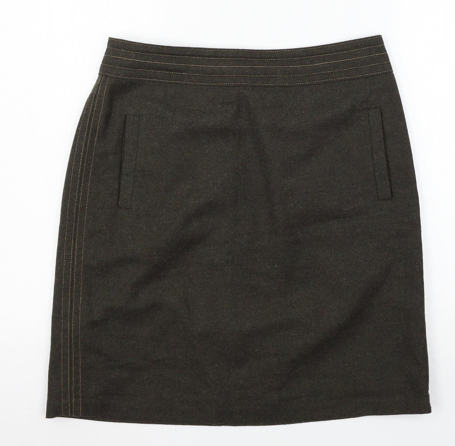 Marks and Spencer Womens Green   A-Line Skirt Size 12