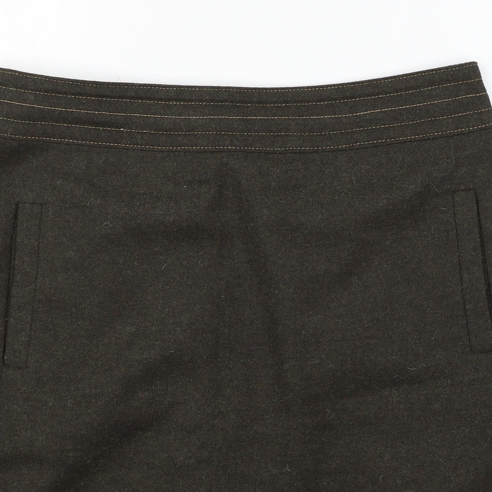 Marks and Spencer Womens Green   A-Line Skirt Size 12