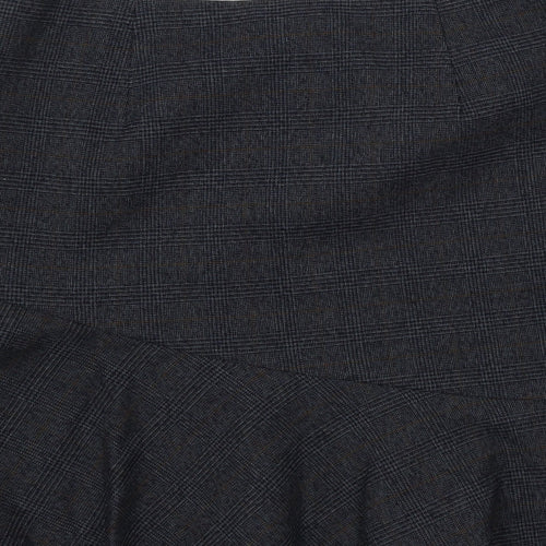 Marks and Spencer Womens Blue Plaid  Flare Skirt Size 28 in