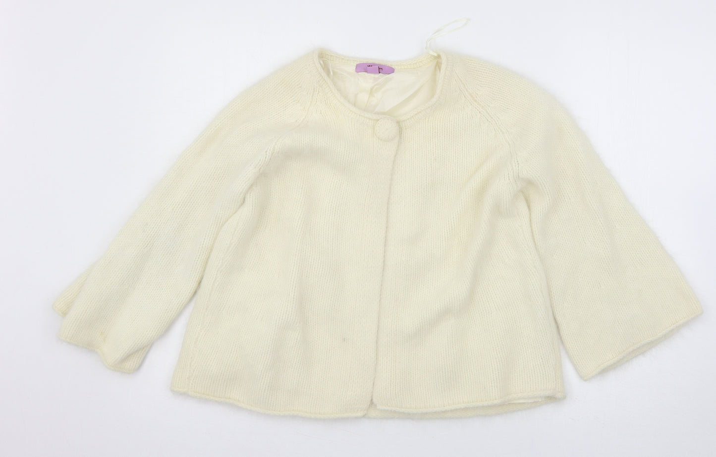 Monsoon Womens Ivory  Knit Cardigan Jumper Size 14