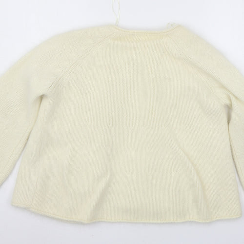 Monsoon Womens Ivory  Knit Cardigan Jumper Size 14