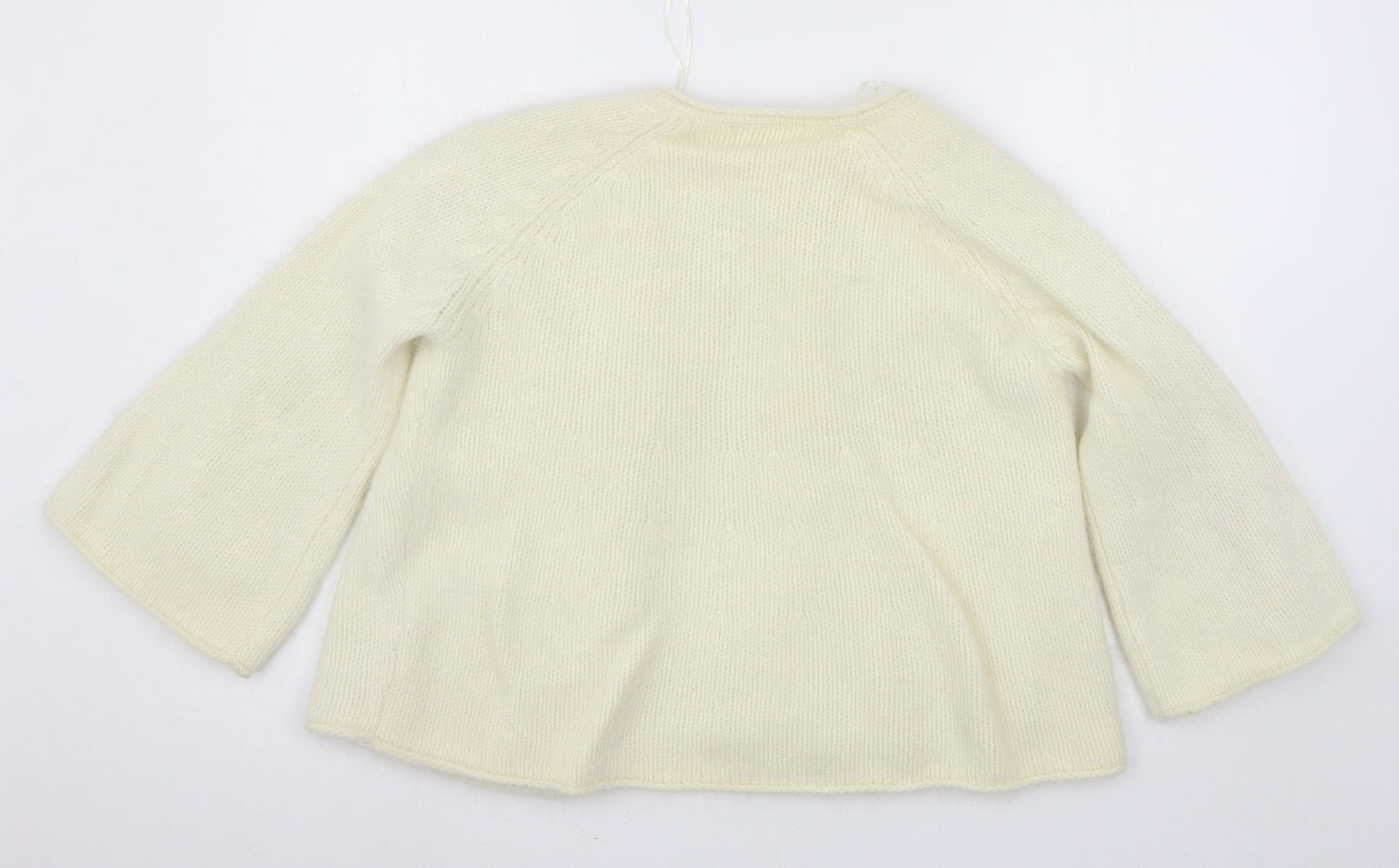Monsoon Womens Ivory  Knit Cardigan Jumper Size 14