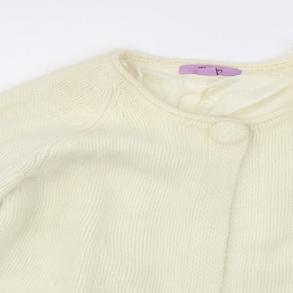 Monsoon Womens Ivory  Knit Cardigan Jumper Size 14