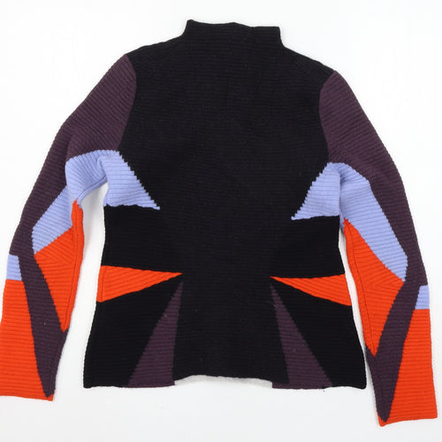 PeterPilotto Womens Multicoloured Geometric Knit Pullover Jumper Size 10
