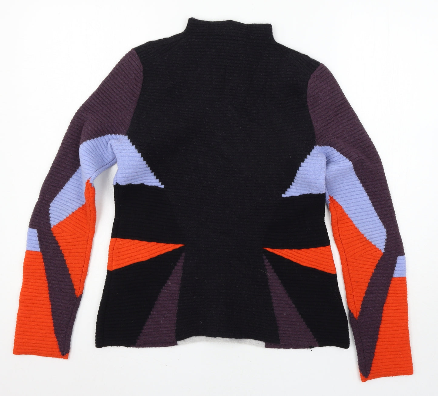 PeterPilotto Womens Multicoloured Geometric Knit Pullover Jumper Size 10
