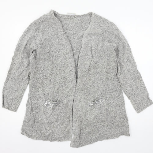 C&A Womens Grey  Knit Cardigan Jumper Size M
