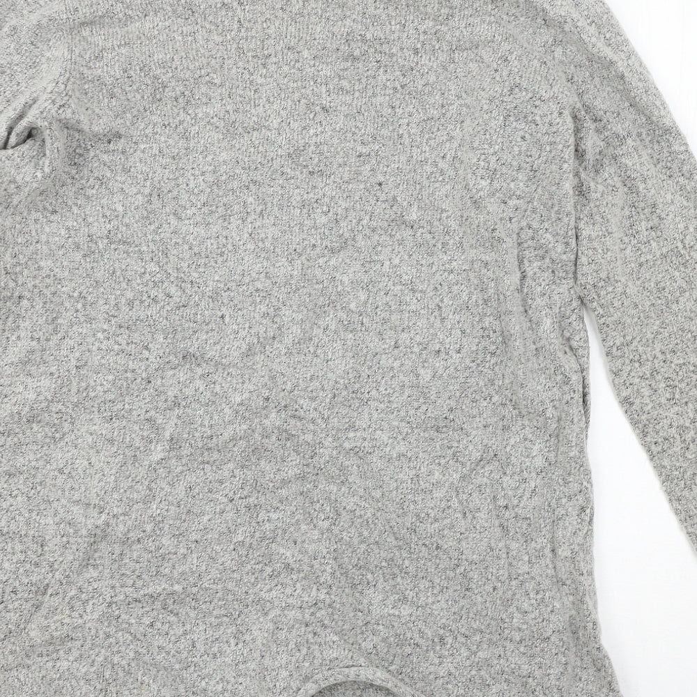 C&A Womens Grey  Knit Cardigan Jumper Size M