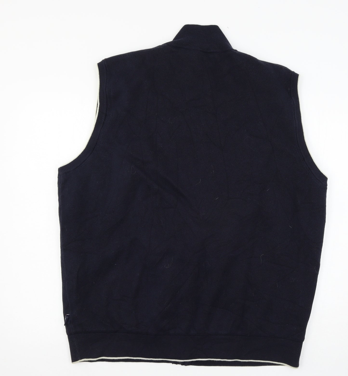 Marks and Spencer Mens Blue  Knit Gilet Jacket Size XL