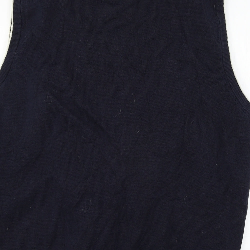 Marks and Spencer Mens Blue  Knit Gilet Jacket Size XL