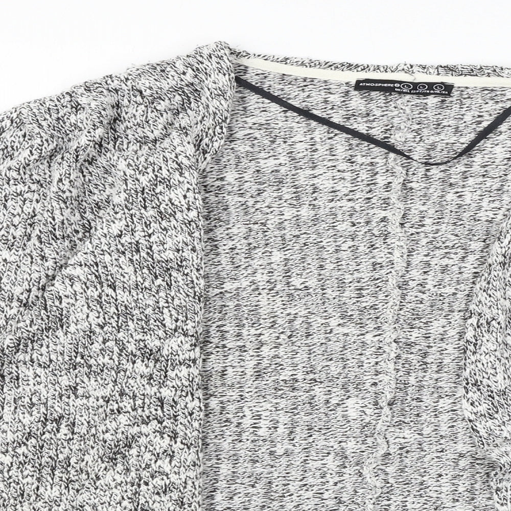 Atmosphere Womens Grey  Knit Cardigan Jumper Size L