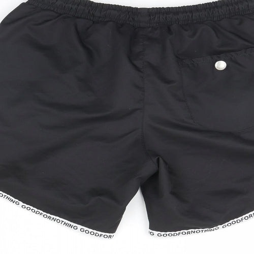 Good For Nothing Mens Black   Bermuda Shorts Size M - Swimming