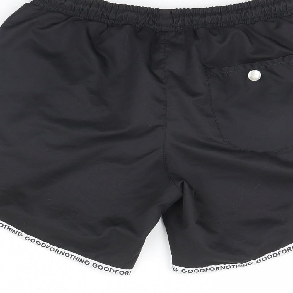 Good For Nothing Mens Black   Bermuda Shorts Size M - Swimming