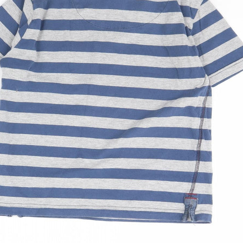 NEXT Boys Grey Striped  Basic T-Shirt Size 8 Years