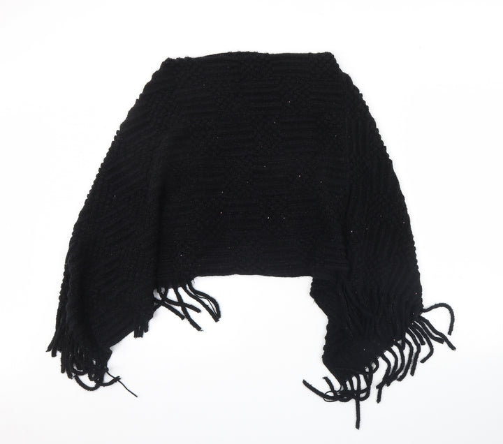 Preworn Womens Black    Scarf