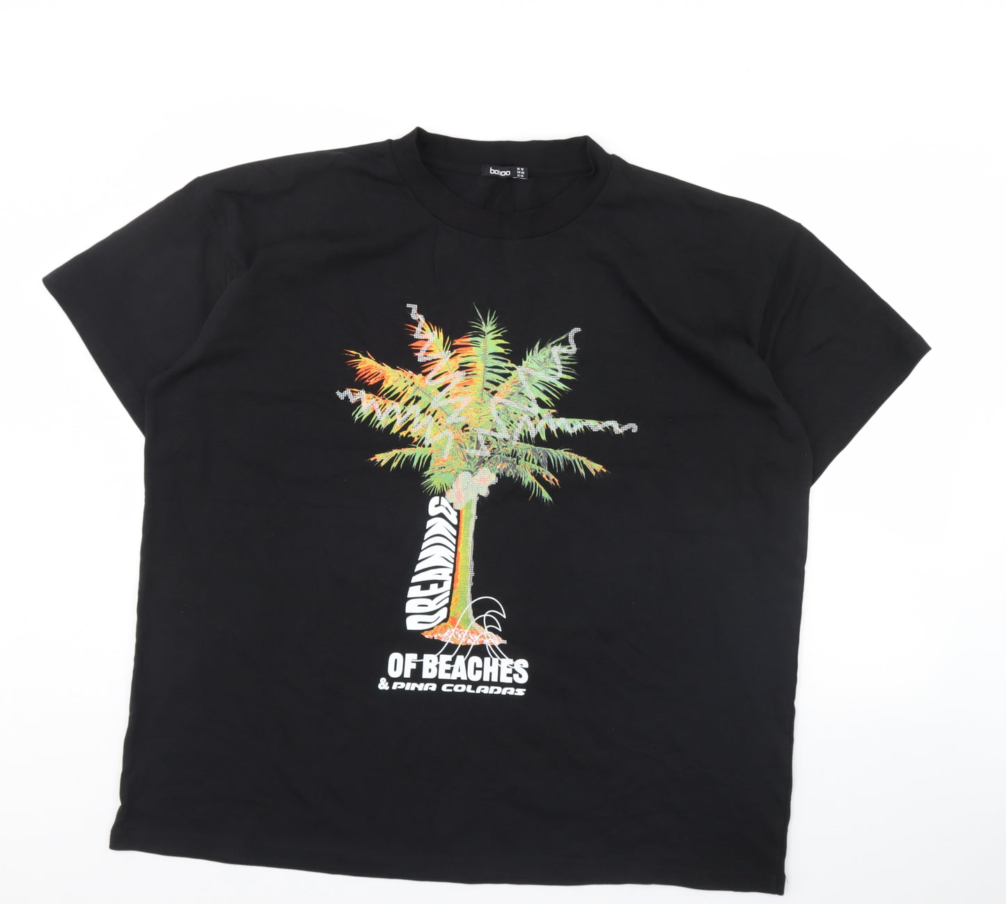 Boohoo Womens Black   Basic T-Shirt Size 18