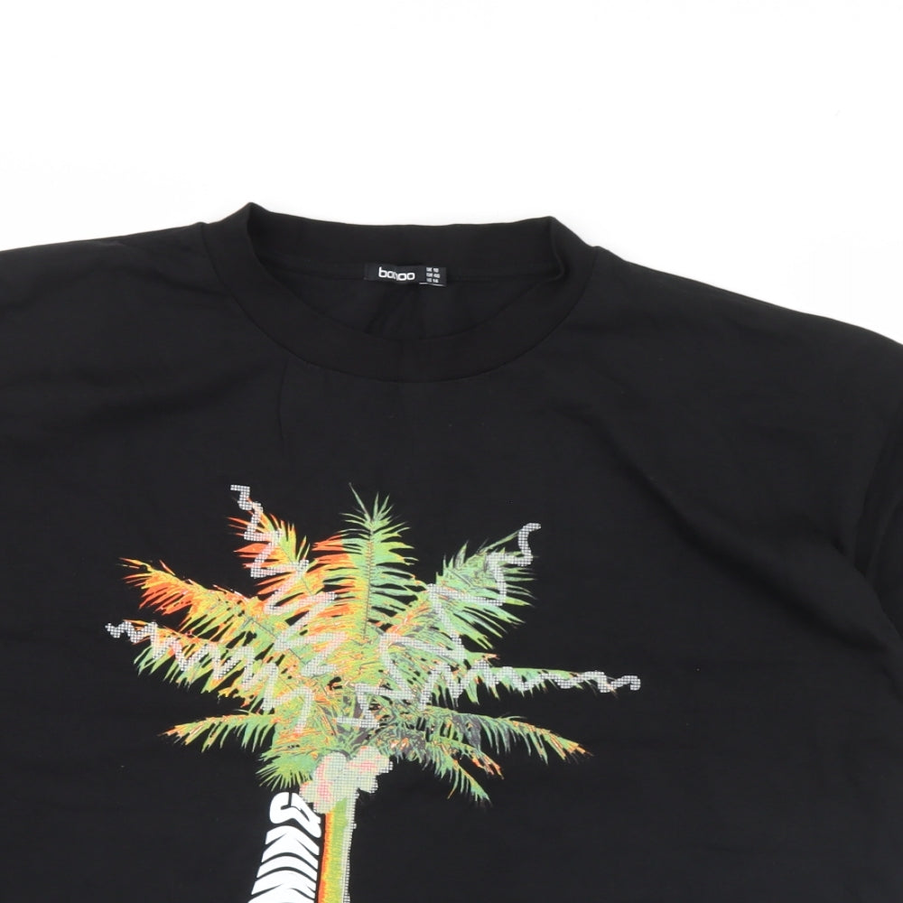 Boohoo Womens Black   Basic T-Shirt Size 18