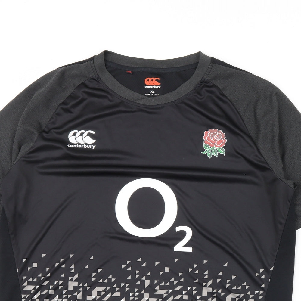 Canterbury Mens Black    T-Shirt Size XL