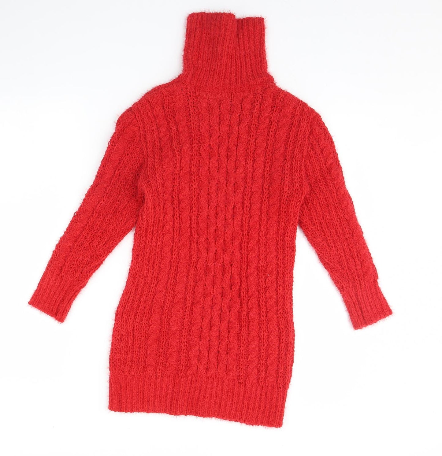 NEXT Girls Red   Jumper Dress  Size 8 Years