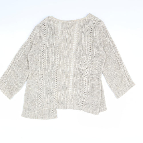 evie Womens Beige   Cardigan Jumper Size 14